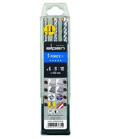 ALPEN 3-piece cross-head concrete hammer drill set